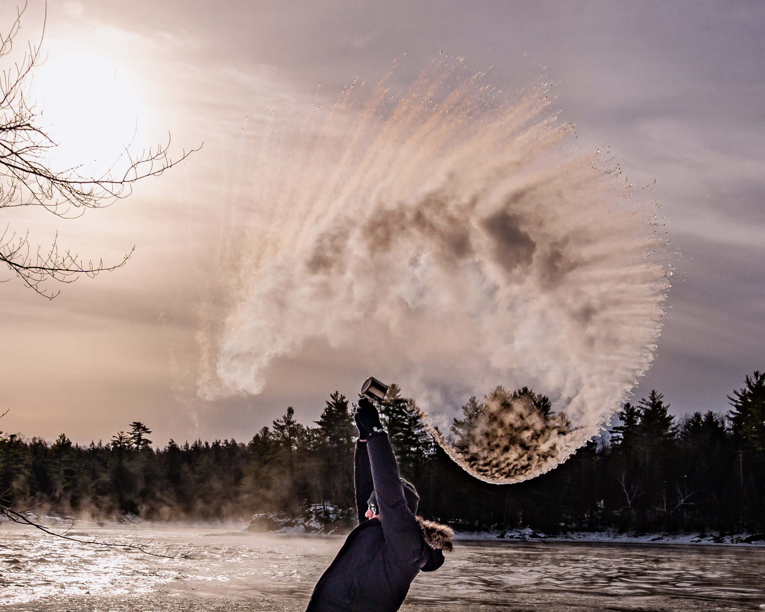 2021-02-11-12-ac-odan-wint-prep-01571 Fun with Titanium and hot water when it’s really really cold.. On the banks of the Mighty Ottawa River in Ontario Canada.
Air temperature is 15 degrees below Zero Fahrenheit.
#canada #winteradventure #ontarioadventure #riverphotography #sunrisehunter #canadakeepexploring